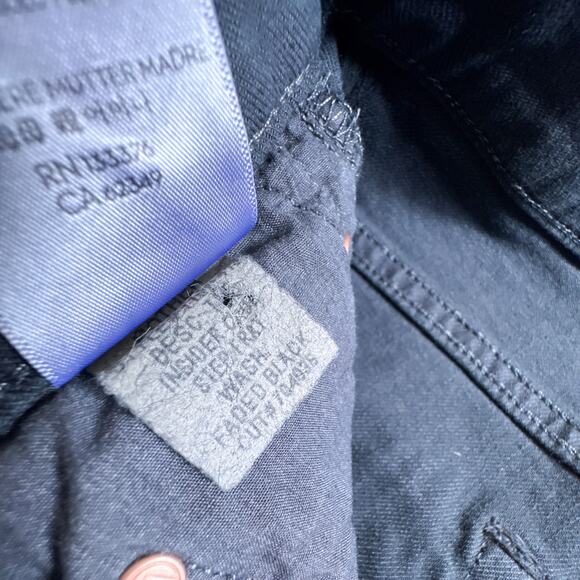 Mother The Insider Crop Step Fray Jeans Black So Far Gone 26 - Picture 6 of 15